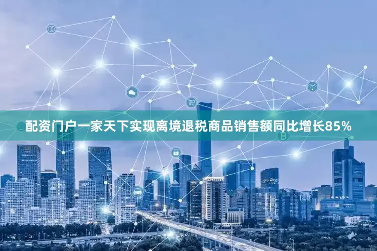 配资门户一家天下实现离境退税商品销售额同比增长85%